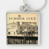 Summer 20XX Brighton Pier UK Sleutelhanger (Voorkant)