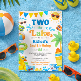 Summer 2nd Birthday Invitation - Two the Lake Kaart