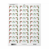 Summer aardbery Baby shower Berry Sweet Adres Etiket (Full Sheet)