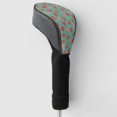 Summer aardbery Green & Red Golf Head Hoesje Golfheadcover (Schuin)