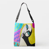 Summer Abstract Art Crossbody Tas (Achterkant)