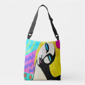 Summer Abstract Art Crossbody Tas (Voorkant)