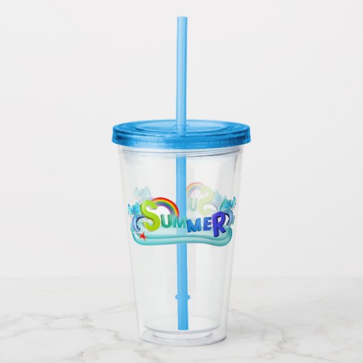 Summer Acrylic Tumbler Acryl Drinkbeker (Voorkant)