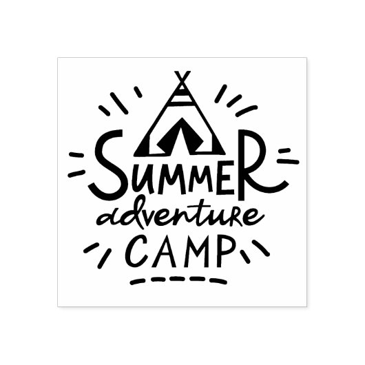 Summer Adventure Camp Rubberstempel (Afrduk)