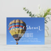 Summer Adventure Hot Air Ballon Vrijgezellenfeest Kaart (Staand voorkant)