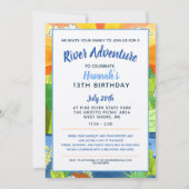 Summer Adventure Teen Birthday Party Invitat Kaart (Achterkant)