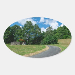 Summer Afternoon at Crow Wood Park Ovale Sticker