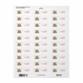 Summer Americana Return Address Label (Full Sheet)