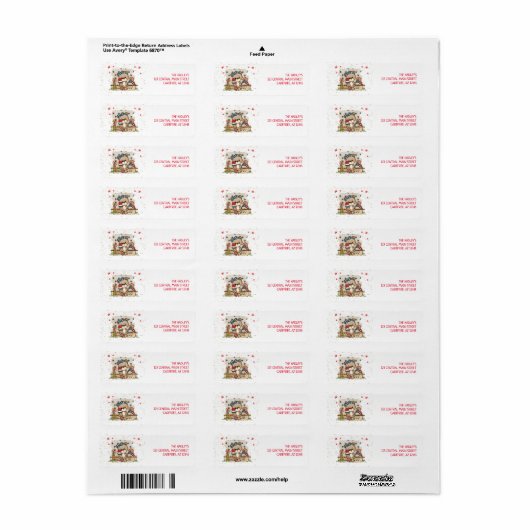 Summer Americana Return Address Label (Full Sheet)