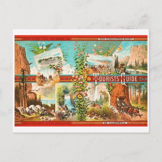 Summer and Winter Resorts of California, circa 187 Briefkaart (Voorkant)