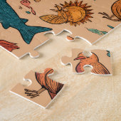 Summer Animals Beach Puzzle Gift Legpuzzel (Zijkant)