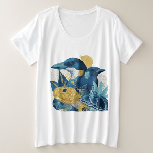 Summer Animals Beach T-Shirt Gift (Design voorkant)