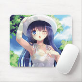 Summer Anime Girl Mousepad Muismat (Met muis)
