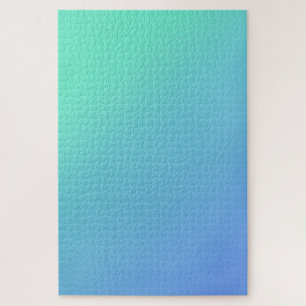 Summer Aqua - Eenvoudig blauw tot licht Blauwgroen Legpuzzel