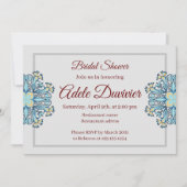 Summer Aquamarine | Bridal Shower-uitnodiging Kaart (Voorkant)