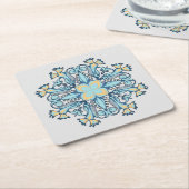 Summer Aquamarine | Papieren Onderzetter (Schuin)