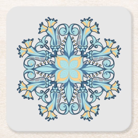 Summer Aquamarine | Papieren Onderzetter (Voorkant)