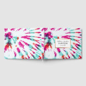 Summer Artsy Girly Neon Blauwgroen Roze Tie Dye Pa Gastenboek (Volledig)
