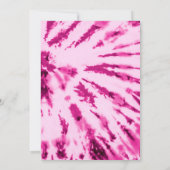 Summer Artsy Girly Neon Blush Pink Tie Dye Patroon Kaart (Achterkant)
