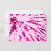 Summer Artsy Girly Neon Blush Pink Tie Dye Patroon Save The Date (Achterkant)
