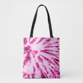 Summer Artsy Girly Neon Blush Pink Tie Dye Patroon Tote Bag (Voorkant)