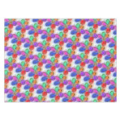 Summer Artsy Waterverf Flowers Tafelkleed (Voorkant (Horizontaal))