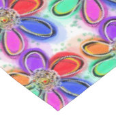 Summer Artsy Waterverf Flowers Tafelkleed (Gekanteld)