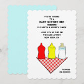 Summer Baby shower BBQ Kaart (Voorkant / Achterkant)