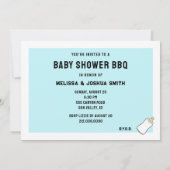 Summer Baby shower BBQ Kaart (Achterkant)