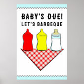 Summer Baby shower BBQ Poster (Voorkant)