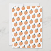 Summer Baby shower Peach Invitation Kaart (Achterkant)