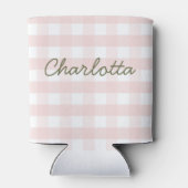 Summer Bach Camp Gingham Roze Groene Bachelorette Blikjeskoeler (Achterkant)