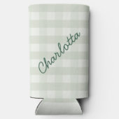 Summer Bach Camp Gingham vrijgezellenfeest Seltzer Blikjeskoeler (Achterkant)