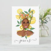 Summer Bachelorette Party Invitation Kaart (Staand voorkant)