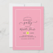 Summer Bachelorette Party Invitation Kaart (Achterkant)