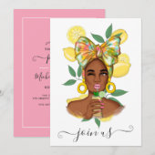 Summer Bachelorette Party Invitation Kaart (Voorkant / Achterkant)