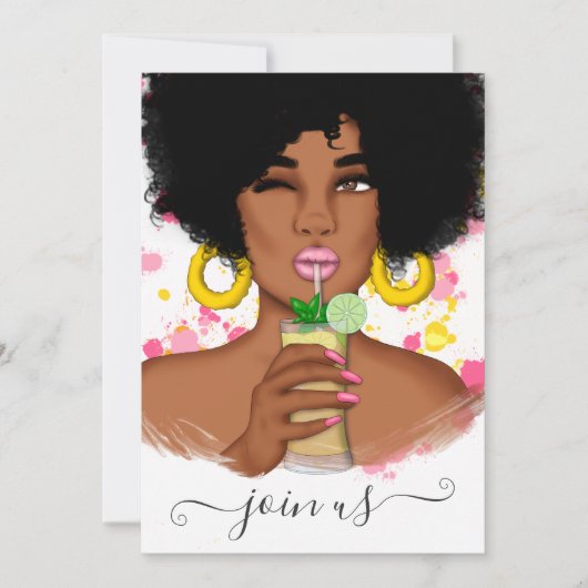 Summer Bachelorette Party Invitation Kaart (Voorkant)