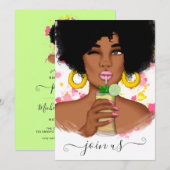 Summer Bachelorette Party Invitation Kaart (Voorkant / Achterkant)