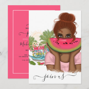 Summer Bachelorette Party Invitation Kaart