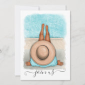 Summer Bachelorette Party Invitation Kaart (Voorkant)