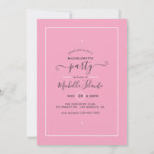 Summer Bachelorette Party Invitation Kaart (Achterkant)