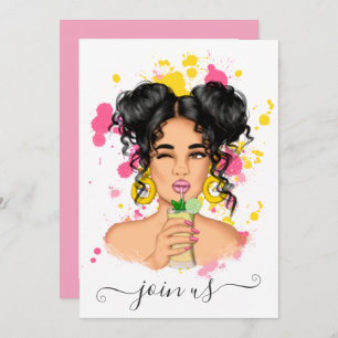 Summer Bachelorette Party Invitation Kaart