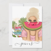 Summer Bachelorette Party Invitation Kaart (Voorkant)