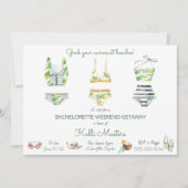 Summer Bachelorette Weekend Getaway Route Kaart (Voorkant)