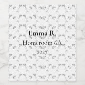 Summer Bachelorette Wijnlabels - Minimale lijnen Wijn Etiket (Enkel label)