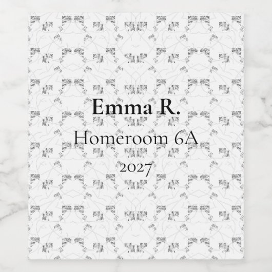 Summer Bachelorette Wijnlabels - Minimale lijnen Wijn Etiket (Enkel label)