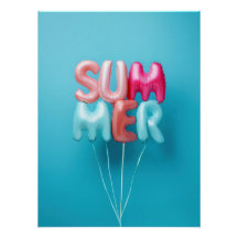 Summer Balloons - Bright and Cheerful Typography