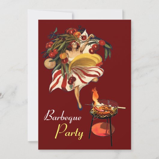 SUMMER BARBEQUE PARTY DANCE , ITALIAN KITCHEN KAART (Voorkant)