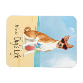 Summer Basenji Magnet Magneet (Horizontaal)