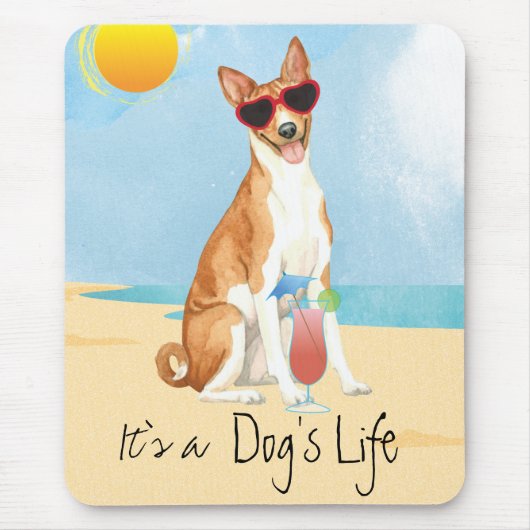 Summer Basenji Muismat (Voorkant)